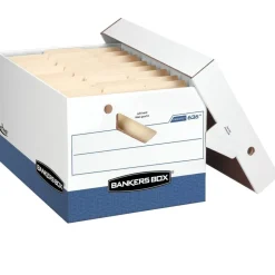 Bankers Box Presto Heavy-Duty Storage Boxes, Letter/Legal Size, 15