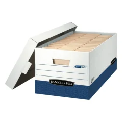 Bankers Box Presto Heavy-Duty Storage Boxes, Letter Size, 24