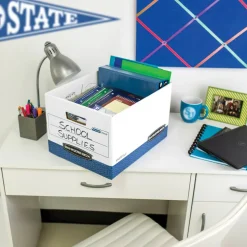 Bankers Box R Kive Heavy-Duty Storage Boxes With Locking Lift-Off Lids And Built-In Handles, Letter/Legal Size, 10