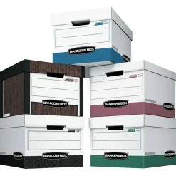 Bankers Box R Kive Standard-Duty Storage Boxes With Lift-Off Lids, Letter/Legal Size, 15