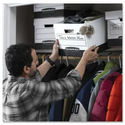 Bankers Box R Kive Standard-Duty Storage Boxes With Lift-Off Lids, Letter/Legal Size, 15