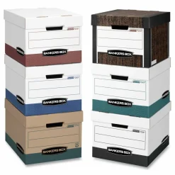 Bankers Box R Kive Standard-Duty Storage Boxes With Lift-Off Lids, Letter/Legal Size, 15