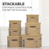 Bankers Box SmoothMove Classic Moving Boxes, 15" x 12" x 10", Kraft, Pack Of 5