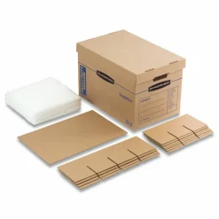 Bankers Box SmoothMove Kitchen Moving Kit with Dividers + Foam, Half Slotted Container (HSC), Medium, 12.25