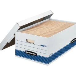 Bankers Box Stor/File FastFold Medium-Duty Storage Boxes, Legal Size, 24“D x 15