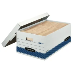 Bankers Box Stor/File FastFold Medium-Duty Storage Boxes, Legal Size, 24“D x 15