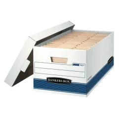 Bankers Box Stor/File Medium-Duty Storage Boxes, Letter Size, 24