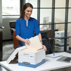 Bankers Box Stor/File Medium-Duty Storage Boxes, Letter/Legal Size, 15“ x 12