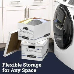 Bankers Box Stor/File Standard-Duty Storage Boxes, Letter/Legal Size, 10“ x 12