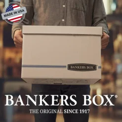 Bankers Box Stor/File Standard-Duty Storage Boxes, Letter/Legal Size, 10“ x 12