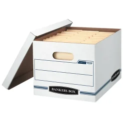 Bankers Box Stor/File Standard-Duty Storage Boxes, Letter/Legal Size, 10“ x 12