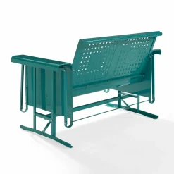 Bates Outdoor Metal Loveseat Glider