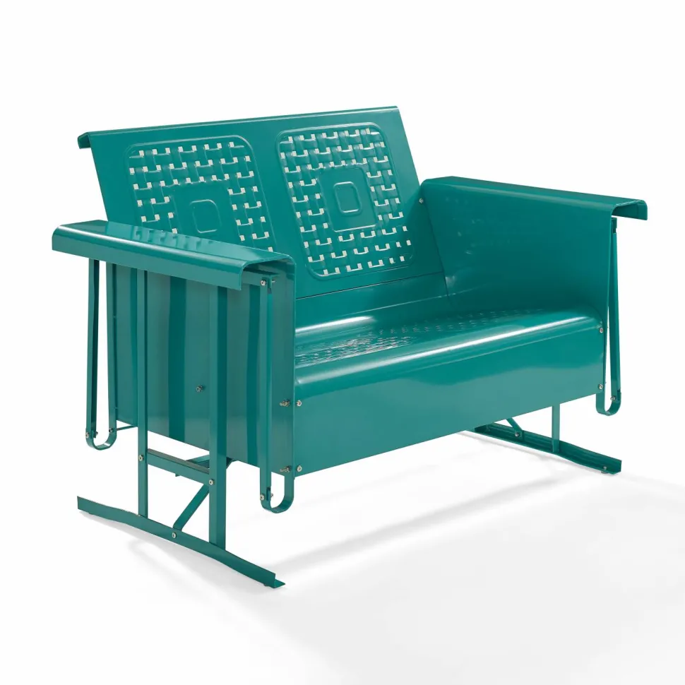 Bates Outdoor Metal Loveseat Glider