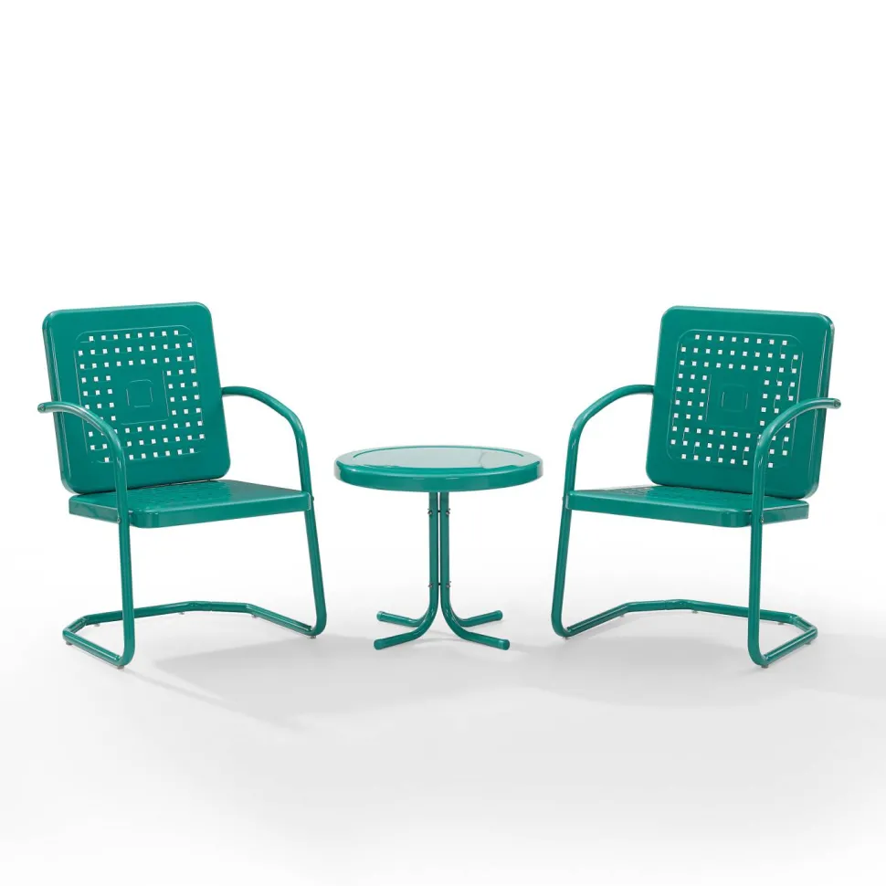 Bates 3Pc Outdoor Metal Armchair Set