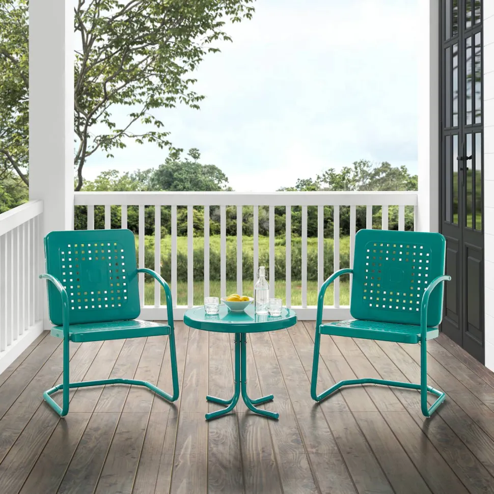 Bates 3Pc Outdoor Metal Armchair Set