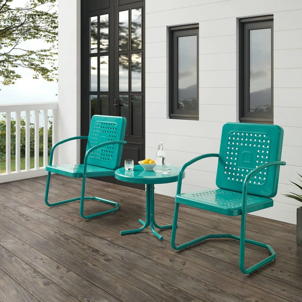 Bates 3Pc Outdoor Metal Armchair Set