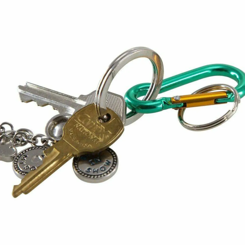 Baumgartens 2" Carabiner Key Ring - Aluminum - 1 Each - Assorted