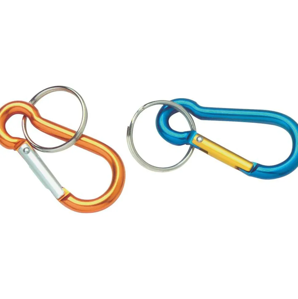 Baumgartens 2" Carabiner Key Ring - Aluminum - 1 Each - Assorted