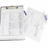 Baumgartens Double-Panel See-Thru Clipboard, 8 1/2" x 11", Clear