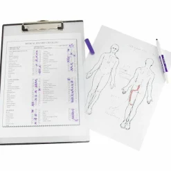 Baumgartens Double-Panel See-Thru Clipboard, 8 1/2" x 11", Clear