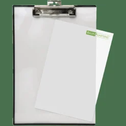 Baumgartens Double-Panel See-Thru Clipboard, 8 1/2