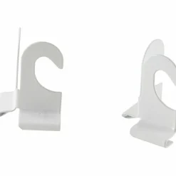 Baumgartens Suspended Ceiling Hooks, White, Pack Of 2