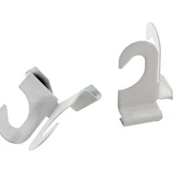 Baumgartens Suspended Ceiling Hooks, White, Pack Of 2