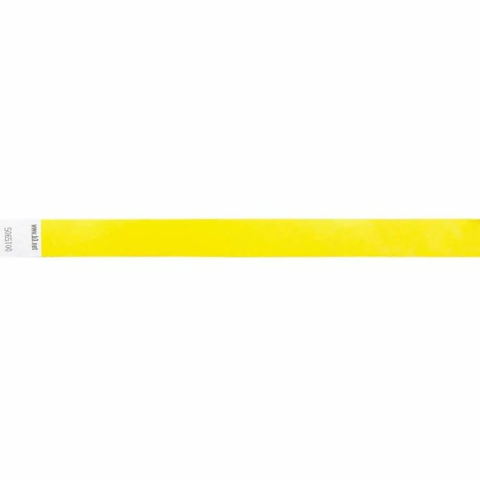 Baumgartens Wrist Passes, Yellow, Pack Of 100