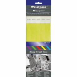 Baumgartens Wrist Passes, Yellow, Pack Of 100