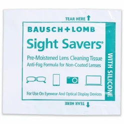 Bausch & Lomb Sight Savers Pre-Moistened Anti-Fog Tissues, 5 5/16