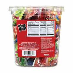 Bazooka Ring Pop Lollipops, Assorted Flavors, 0.5 oz, 40 Piece Tub