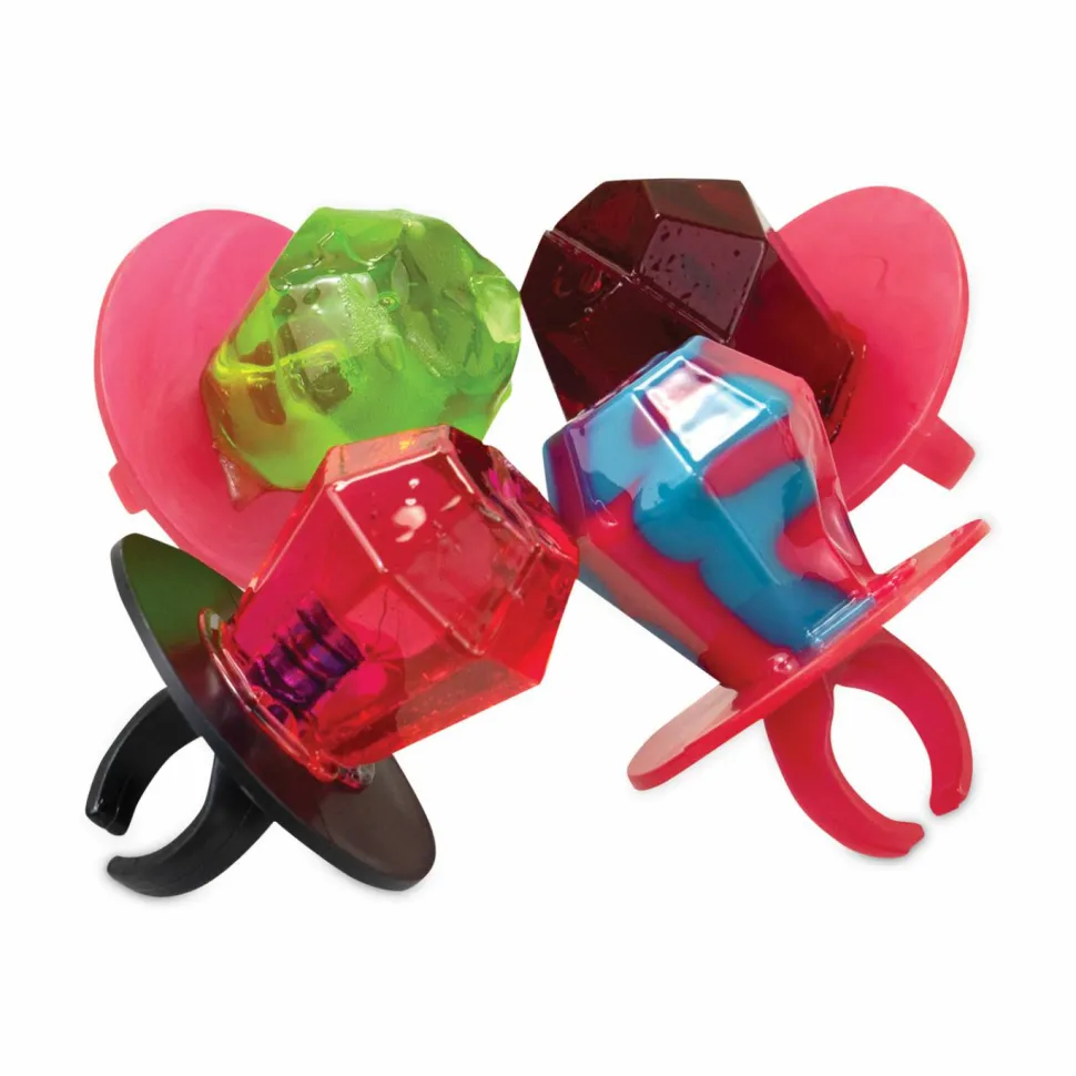 Bazooka Ring Pop Lollipops, Assorted Flavors, 0.5 oz, 40 Piece Tub