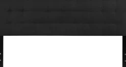 Bedford Tufted Upholstered King Size Headboard in Black Fabric