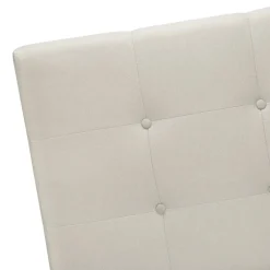 Bed, Queen Size, Bedroom, Frame, Upholstered, Beige Linen Look, Black Wood Legs, Transitional