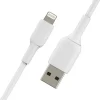 Belkin BoostCharge Lightning to USB-A Cable (2 meter / 6.6 foot, White)