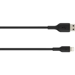 Belkin BoostCharge Lightning to USB-A Cable (2 meter / 6.6 foot, Black)