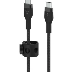 Belkin BoostCharge Pro Flex Braided USB-C To USB-C Charger Cable, 2M/6.6FT, Black