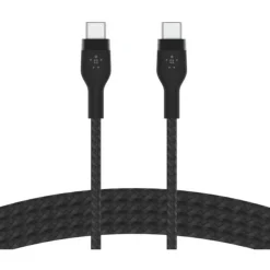 Belkin BoostCharge Pro Flex Braided USB-C To USB-C Charger Cable, 2M/6.6FT, Black