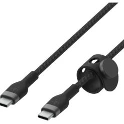 Belkin BoostCharge Pro Flex Braided USB-C To USB-C Charger Cable, 2M/6.6FT, Black