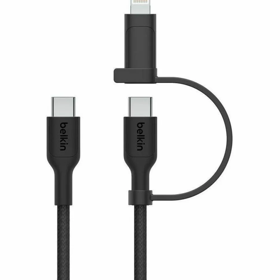 Belkin BoostCharge Pro 2-in-1 Cable with USB-C and Lightning Connector