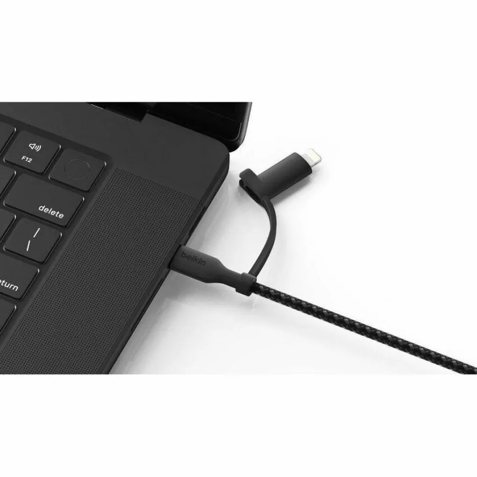 Belkin BoostCharge Pro 2-in-1 Cable with USB-C and Lightning Connector