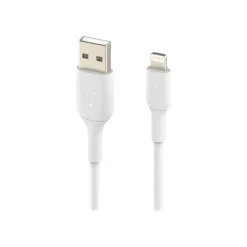 Belkin BoostCharge USB-A To Lightning PVC Cable 2-Pack, 1M/ 3.3 FT, White