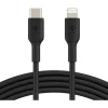 Belkin BoostCharge USB-C to Lightning Cable (1 meter / 3.3 foot, Black)
