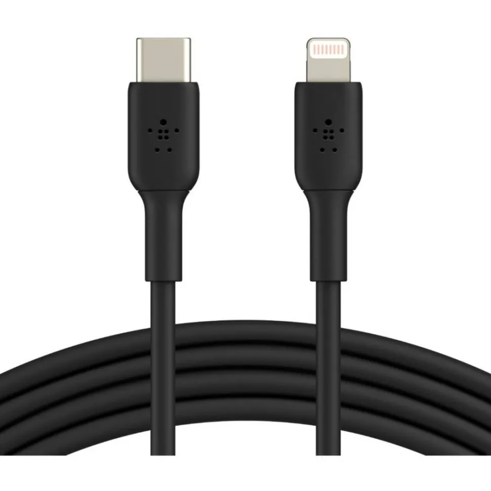 Belkin BoostCharge USB-C to Lightning Cable (1 meter / 3.3 foot, Black)