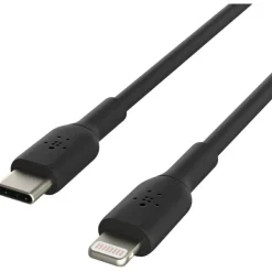 Belkin BoostCharge USB-C to Lightning Cable (1 meter / 3.3 foot, Black)