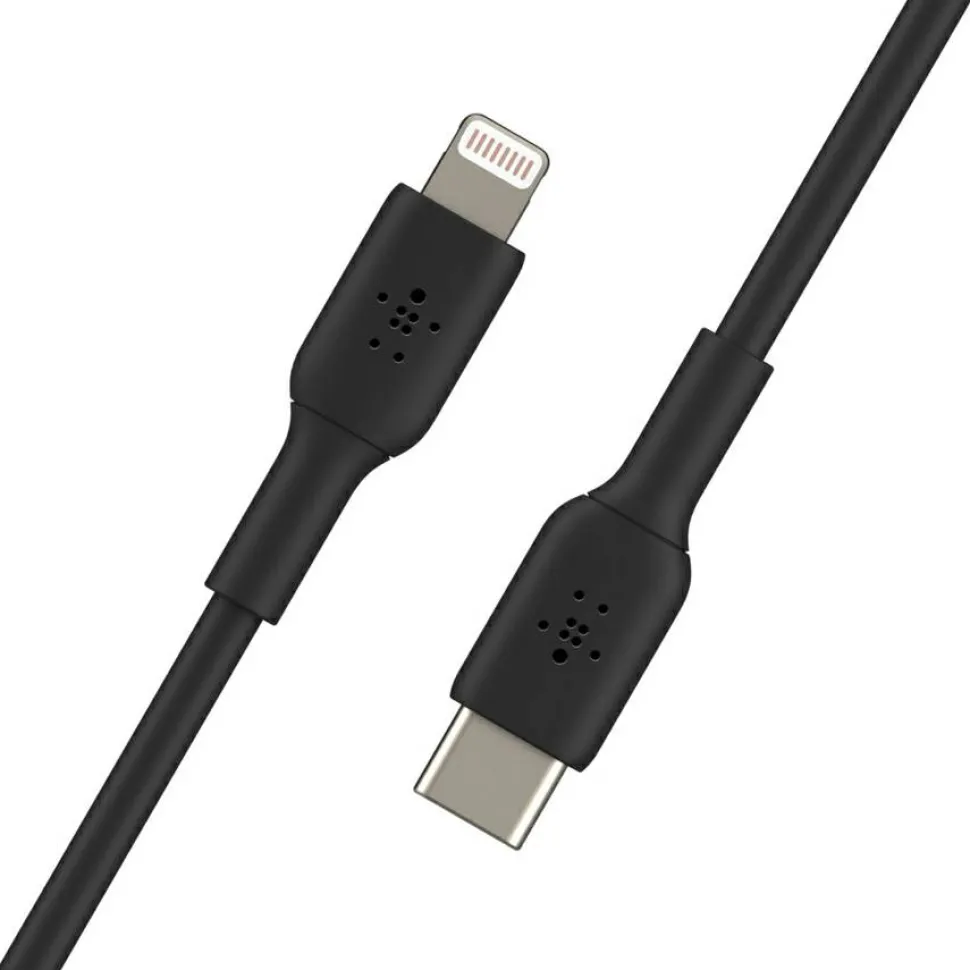 Belkin BoostCharge USB-C to Lightning Cable (1 meter / 3.3 foot, Black)
