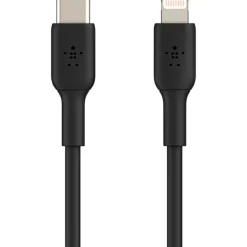 Belkin BoostCharge USB-C to Lightning Cable (1 meter / 3.3 foot, Black)