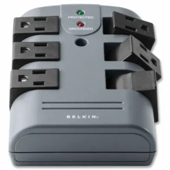 Belkin 6 Outlet Pivot Plug Surge Protector - Wall Mounted - 1080 Joules