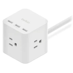 Belkin 3-Outlet Power Cube with 5-Foot Cord and USB-A Ports