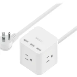 Belkin 3-Outlet Power Cube with 5-Foot Cord and USB-A Ports